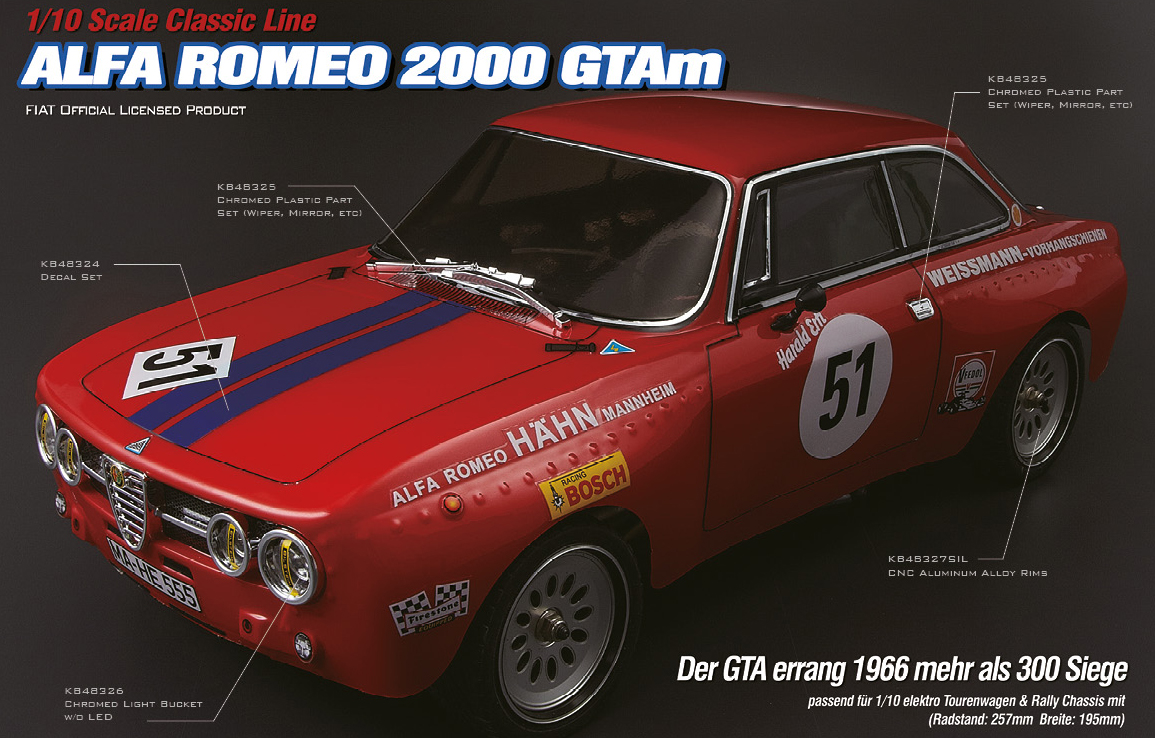 Killerbody Alfa Romeo 2000 Gtam Rc Cars Rc Parts And Rc