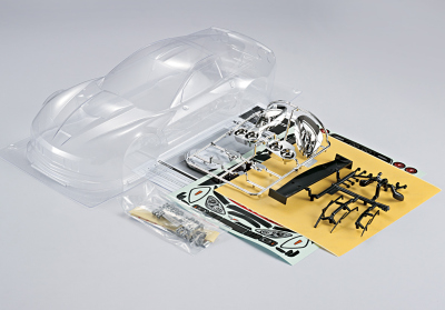 Corvette GT2 (1/10), clear body, Kit all-in