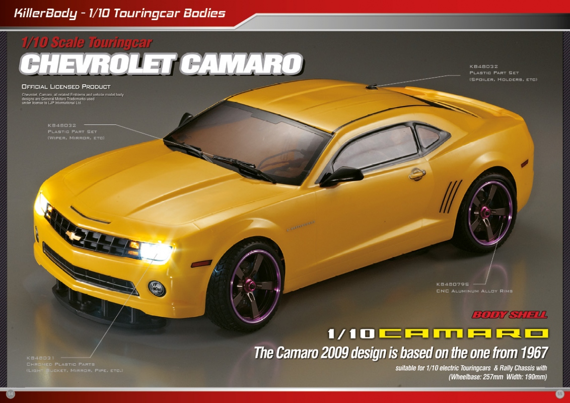 Killerbody Chevrolet Camaro RC Cars, RC parts and RC